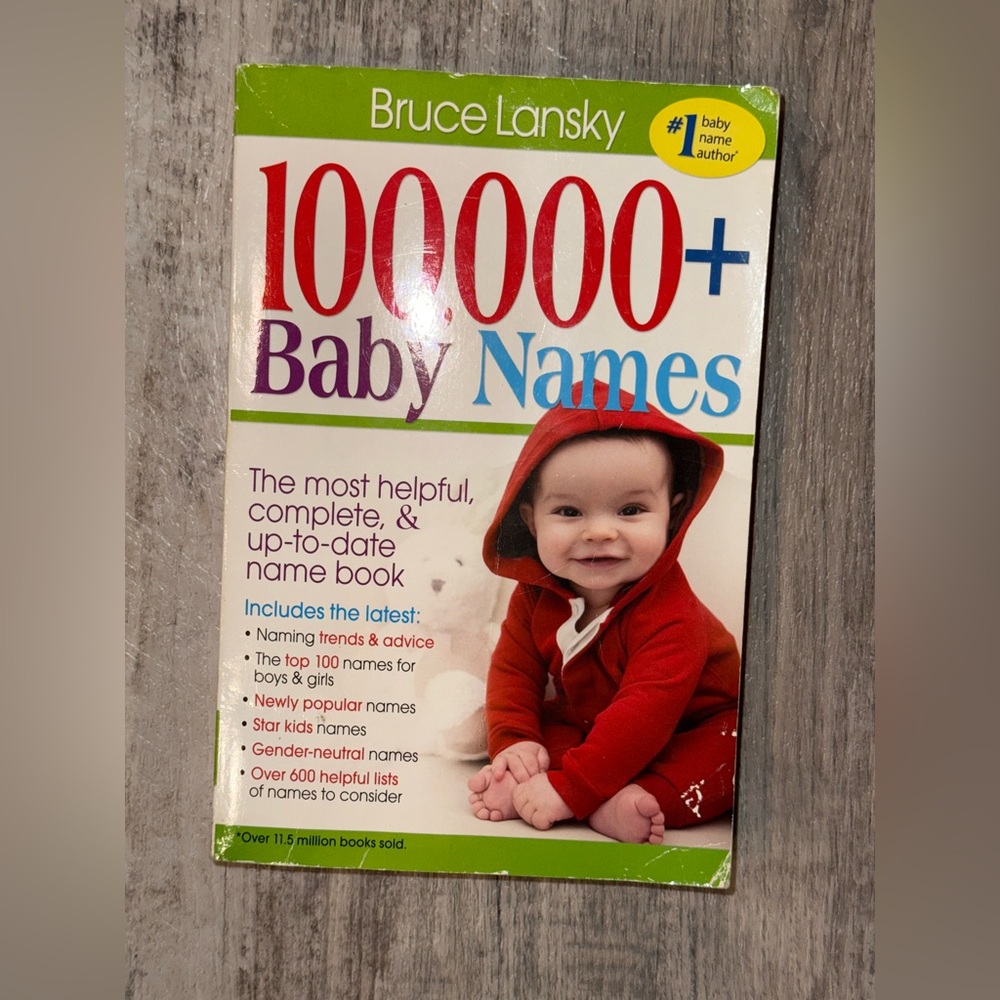 100000+ Baby Names Book
